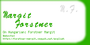 margit forstner business card